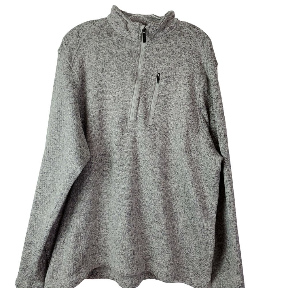 Woolrich Men's Gray Fleece Pullover Sweater Size XXL Cotton